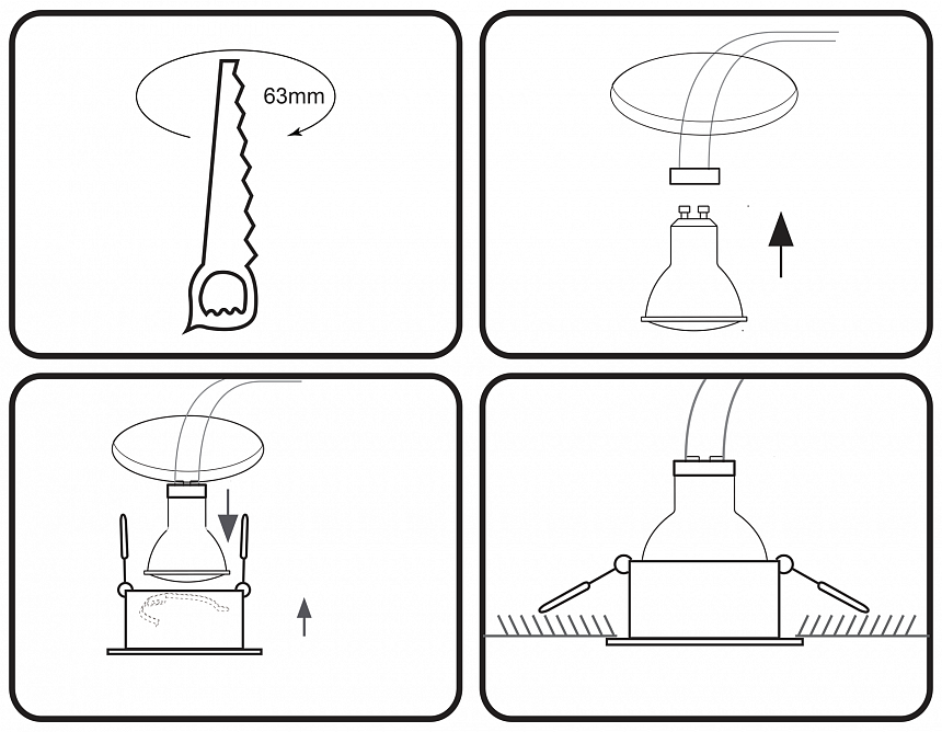 TN211 WH/GD белый/золото GU5.3 D68*57